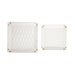 Brouk & Co Giftware Leah 2-Piece Quilted Throw All Pearl White