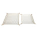 Brouk & Co Giftware Leah 2-Piece Quilted Throw All Pearl White