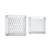 Brouk & Co Giftware Leah 2-Piece Quilted Throw All Silver