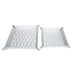 Brouk & Co Giftware Leah 2-Piece Quilted Throw All Silver