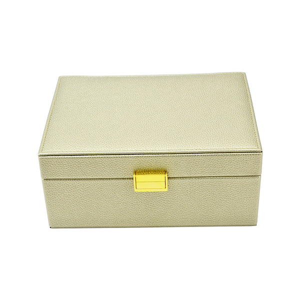 Brouk & Co Giftware Leah 2 Tier Jewelry Box Gold