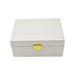 Brouk & Co Giftware Leah 2 Tier Jewelry Box Pearl White