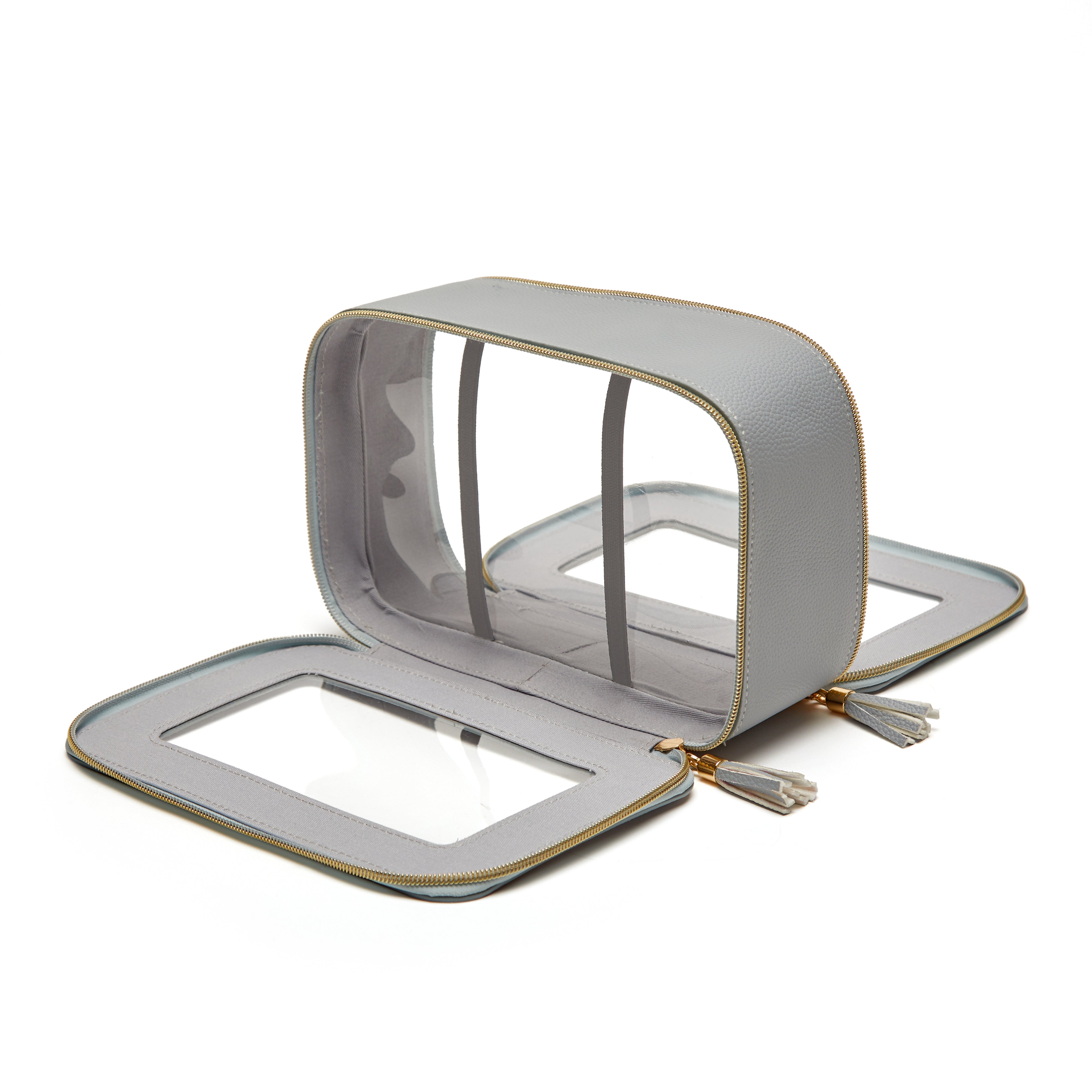 Brouk & Co Giftware Leah 3pc Cosmetic Case Light Grey
