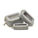 Brouk & Co Giftware Leah 3pc Cosmetic Case Light Grey
