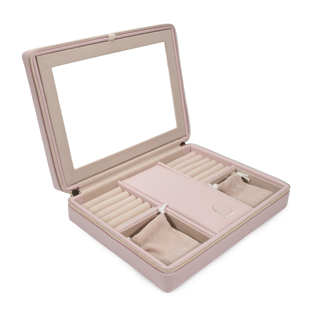 Brouk & Co Giftware Leah Large Travel Jewelry Case Black