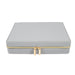 Brouk & Co Giftware Leah Large Travel Jewelry Case Light Grey