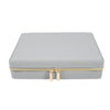 Brouk & Co Giftware Leah Large Travel Jewelry Case Light Grey