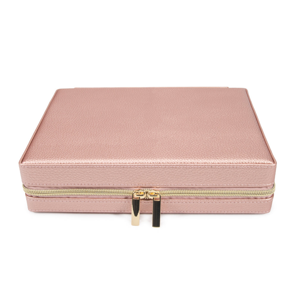 Brouk & Co Giftware Leah Large Travel Jewelry Case Pink