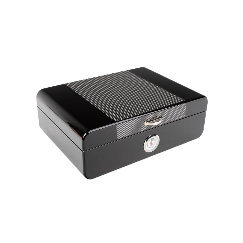 Brouk & Co Giftware Lorenzo Cigar Humidor (Black)