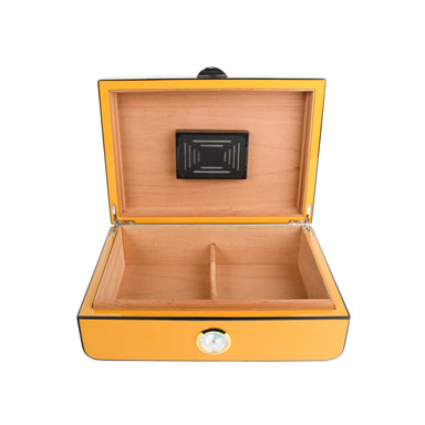 Brouk & Co Giftware Lorenzo Cigar Humidor (Mustard)