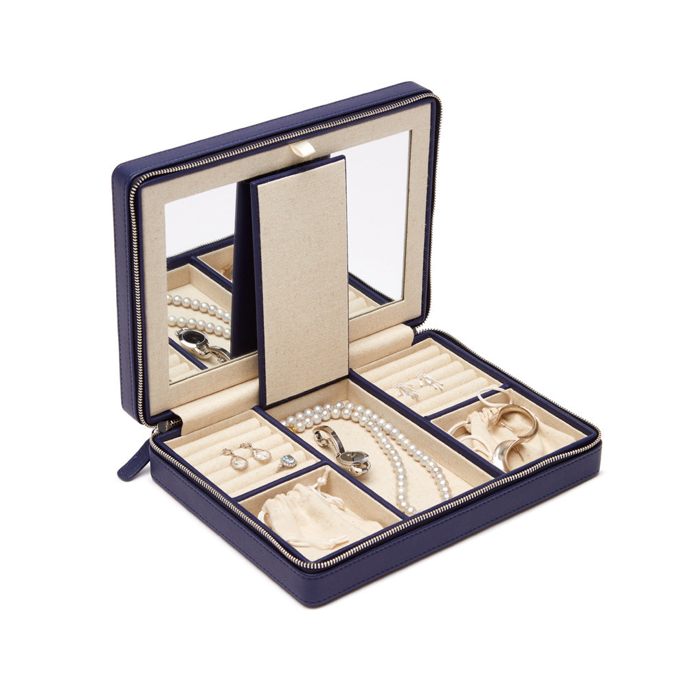 Brouk & Co Giftware Luna Large Travel Jewelry Case (Navy)