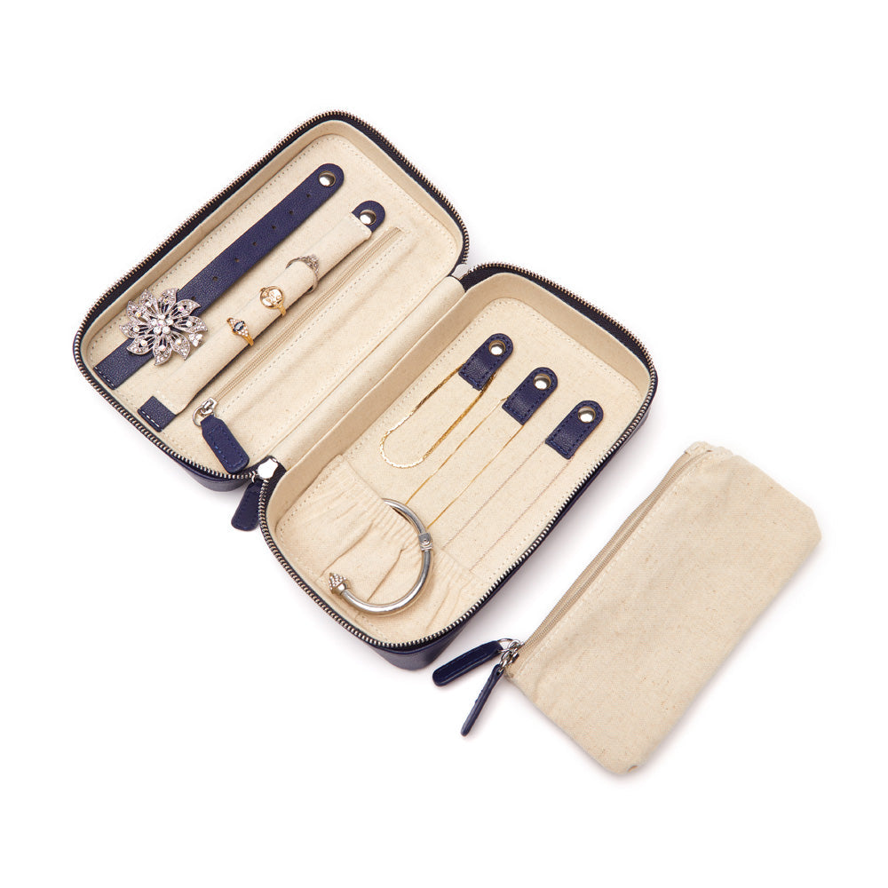 Brouk & Co Giftware Luna Medium Travel Jewelry Case (Navy)