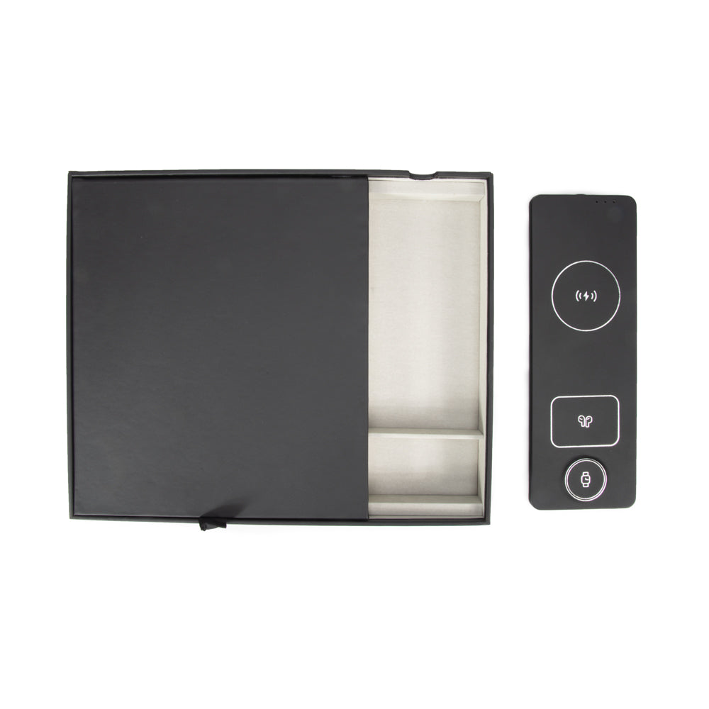 Brouk & Co Giftware Black Lux 3-in-1 Fast Charging Valet