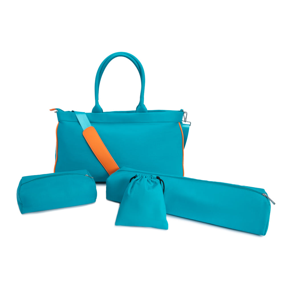 Brouk & Co Giftware Teal Mahjong Tote Bag