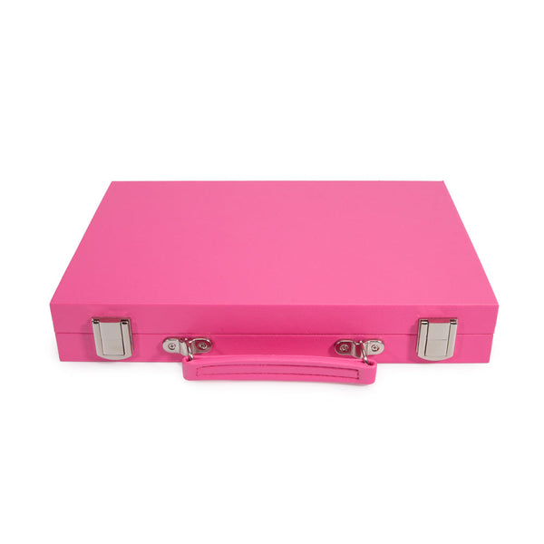 Brouk & Co Giftware Mini Travel Backgammon Pink