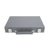 Brouk & Co Giftware Mini Travel Backgammon Steel Grey