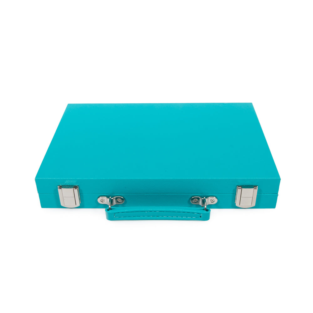 Brouk & Co Giftware Mini Travel Backgammon Teal