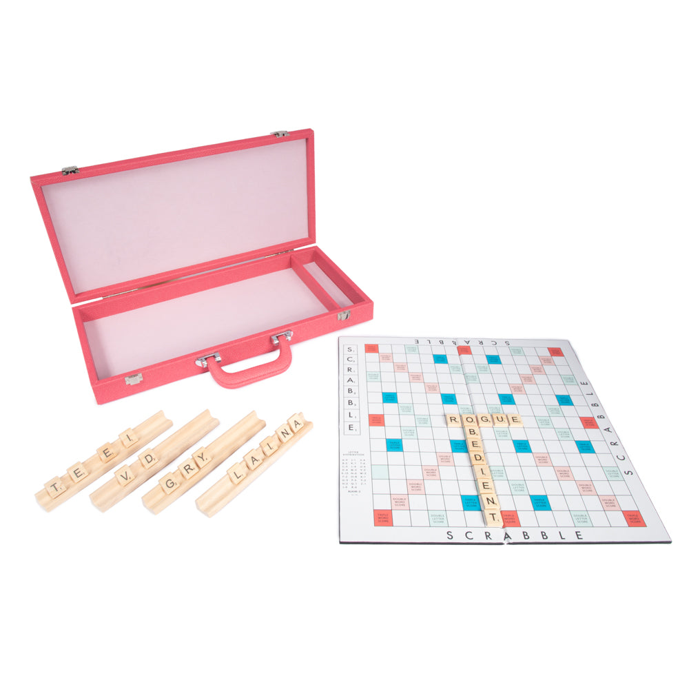 Brouk & Co Giftware Pink Onyx Scrabble Set Assorted