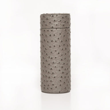 Brouk & Co Giftware Ostrich Travel Cigar Humidor - Grey