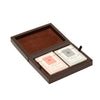 Brouk & Co Giftware Chocolate Brown Paige Poker Card Set Assorted