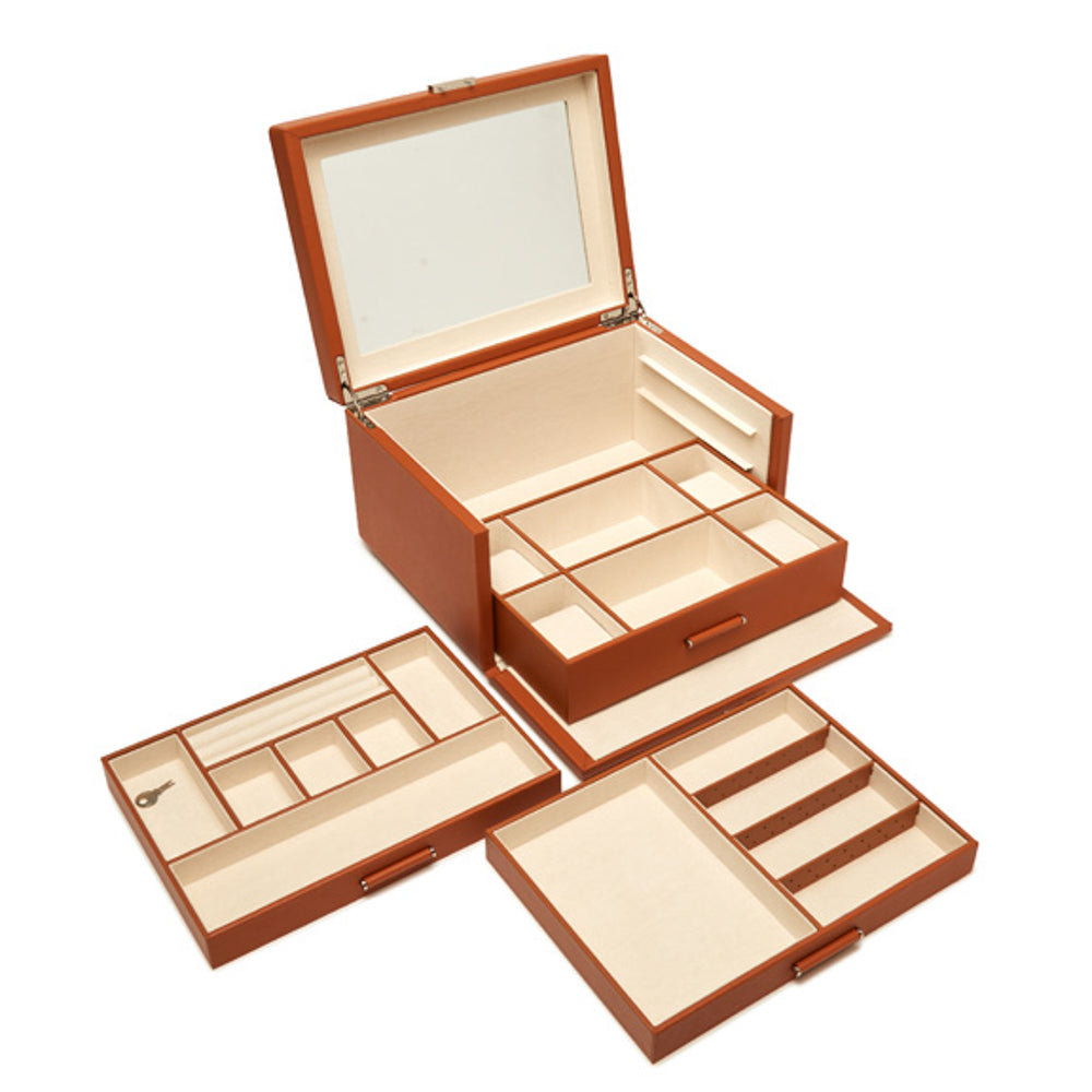 Brouk & Co Giftware Riley 3 Tray Jewelry Box