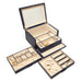 Brouk & Co Giftware Riley 3 Tray Jewelry Box