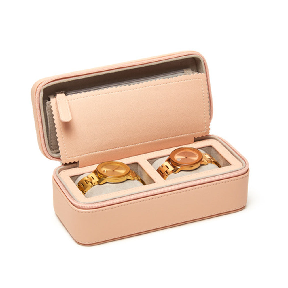 Brouk & Co Giftware Riley Dual Watch Travel Case Pink