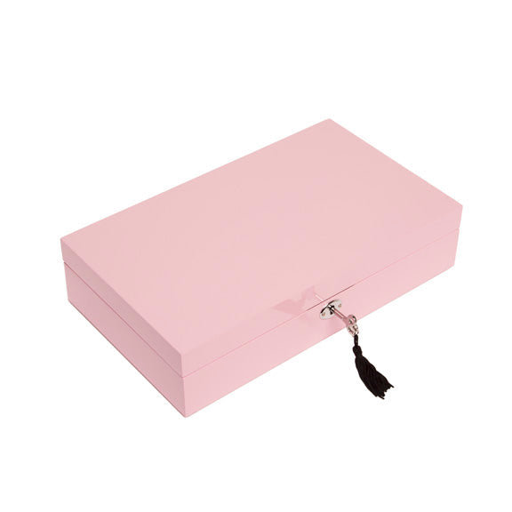 Brouk & Co Giftware Single Hinged Jewelry Box Rose Quartz