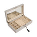 Brouk & Co Giftware Single Hinged Jewelry Box White