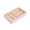 Brouk & Co Giftware Stackable Jewelry Box set of 2 Rose Quartz