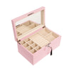 Brouk & Co Giftware Stackable Jewelry Box set of 2 Rose Quartz