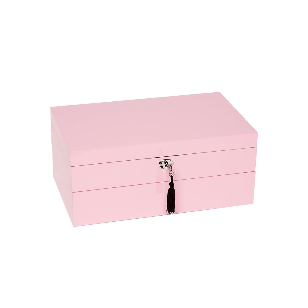 Brouk & Co Giftware Stackable Jewelry Box set of 2 Rose Quartz
