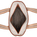 Brouk & Co Giftware The Capri Stripe Tote Brown