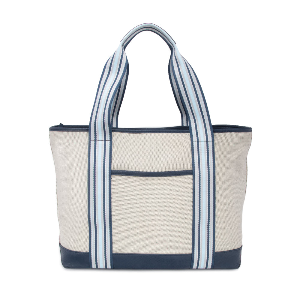 Brouk & Co Giftware The Capri Stripe Tote Navy