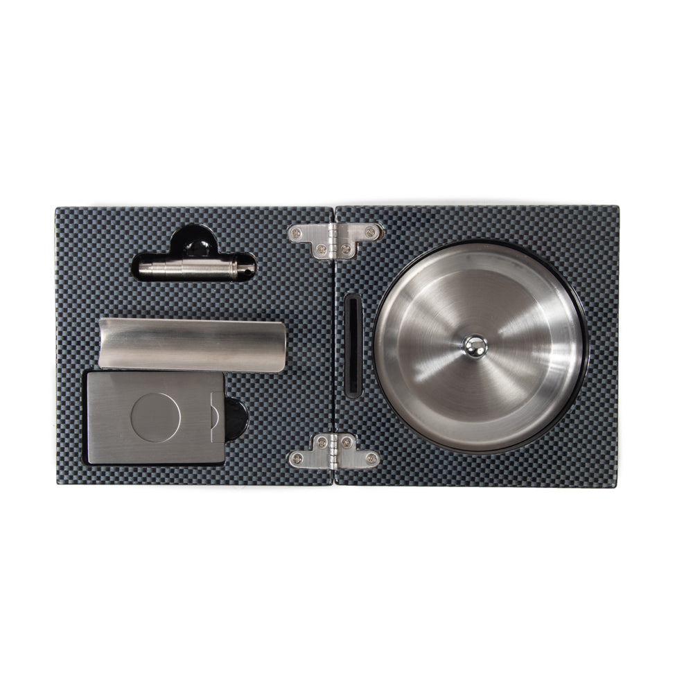 Brouk & Co Giftware The Carter Carbon Fiber Cigar Accessories Box
