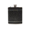 Brouk & Co Giftware The Crystal Flask 6oz Black/Silver