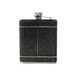 Brouk & Co Giftware The Crystal Flask 6oz Black/Silver