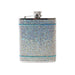 Brouk & Co Giftware The Crystal Flask 6oz Silver/Blue