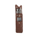 Brouk & Co Giftware The Hip Trio Cigar and Flask Set Brown