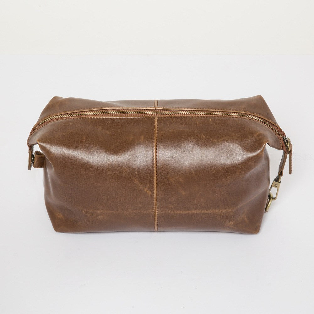 Brouk & Co Giftware The Journeyman Dopp Kit Brown