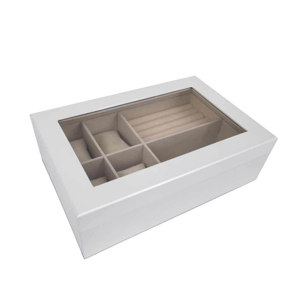 Brouk & Co Giftware The Kylie Glass Top Jewelry Box