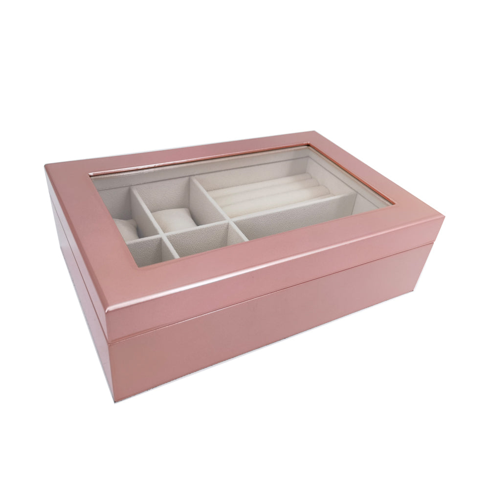 Brouk & Co Giftware The Kylie Glass Top Jewelry Box