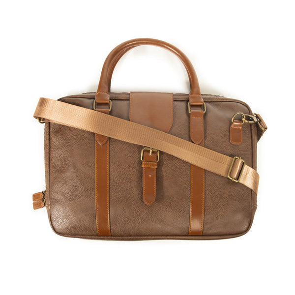 Brouk & Co Giftware The Oxford Laptop Case Chocolate Brown