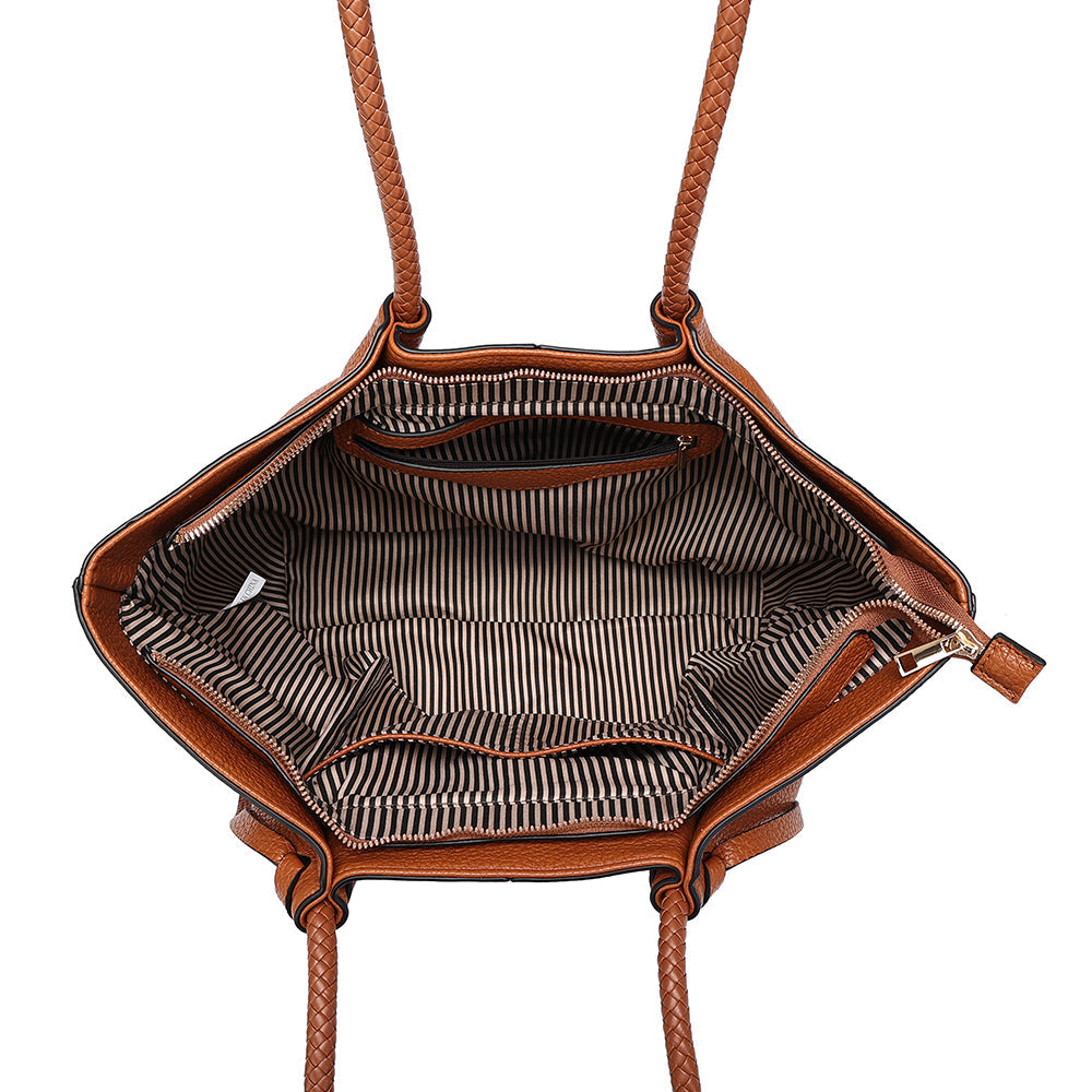 Brouk & Co Giftware The Sophia Tote Bag Saddle