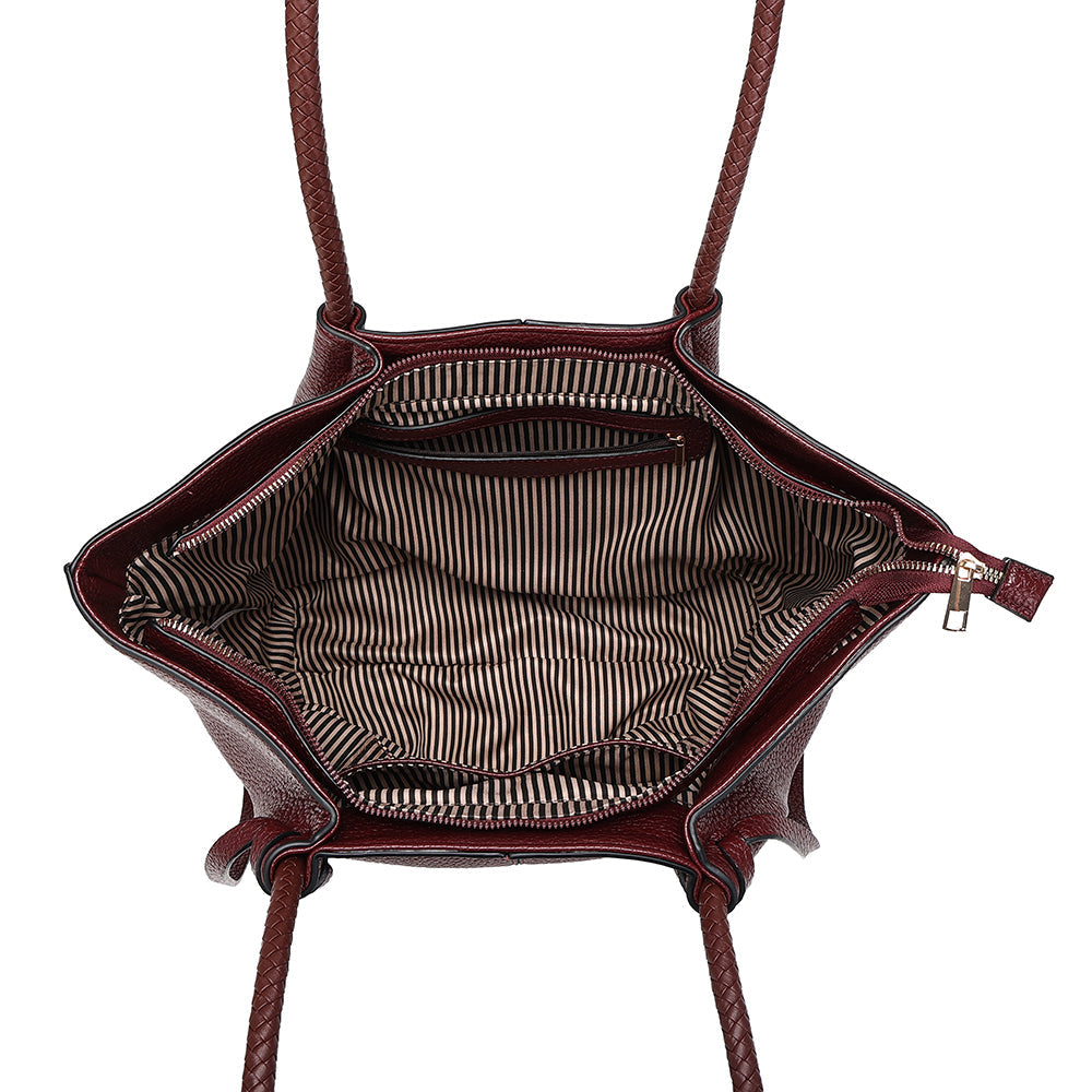 Brouk & Co Giftware The Sophia Tote Bag Wine