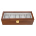 Brouk & Co Giftware William 5-Slot Watch Box (Brown)