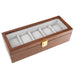 Brouk & Co Giftware William 5-Slot Watch Box (Brown)