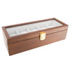 Brouk & Co Giftware William 5-Slot Watch Box (Brown)