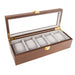 Brouk & Co Giftware William 5-Slot Watch Box (Brown)