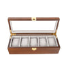 Brouk & Co Giftware William 5-Slot Watch Box (Brown)